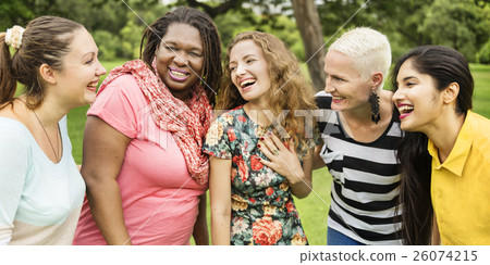 Group of Women Socialize Teamwork Happiness Concept 26074215