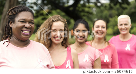 Women Breast Cancer Support Charity Concept Women Breast Cancer Support Charity Concept 26074615