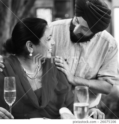 Indian Couple Love Care Concept 26075106