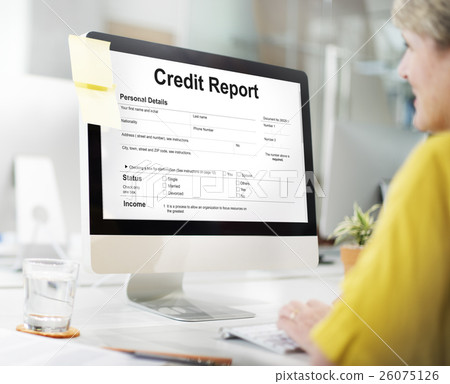 Credit Report Financial Banking Economy Concept 26075126