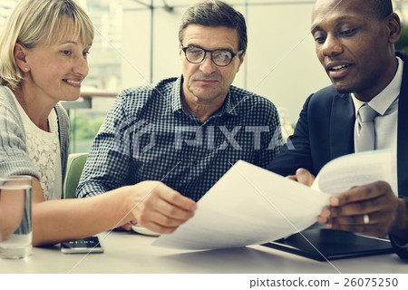 Business Discussion Talking Deal Concept Business Discussion Talking Deal Concept 26075250