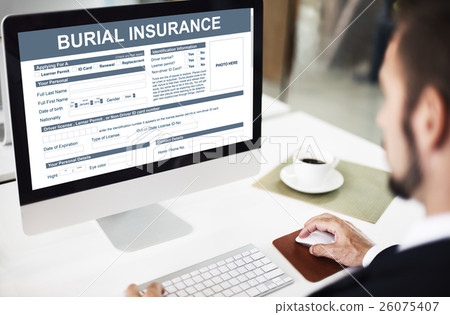 Burial Insurance Funeral Cemetery Mourning Concept Burial Insurance Funeral Cemetery Mourning Concept 26075407