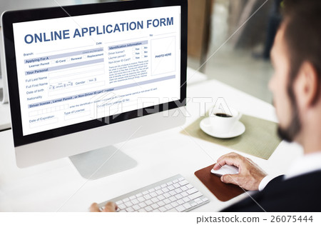 Online Application Form Document Recruitment Concept 26075444