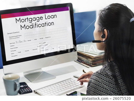 Mortgage Loan Pawn Pledge Refinance Insure Concept 26075520