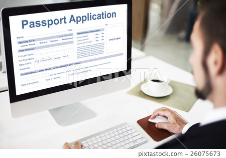 Passport Application Emigration National Border Concept 26075673
