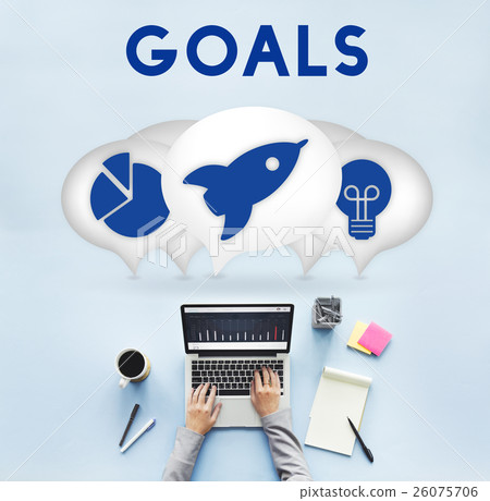 Business Entrepreneur Target Strategy Concept Business Entrepreneur Target Strategy Concept 26075706