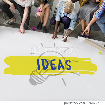 Ideas Creative Inspiration Bulb Concept 26075710