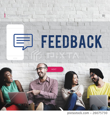 Customer Mobile Communication Speech Bubble Concept 26075730