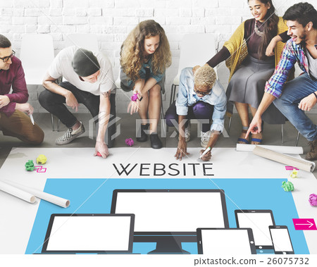 Web Design Layout Content Devices Graphic Concept 26075732