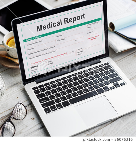 Medical Report Record Form History Patient Concept 26076316