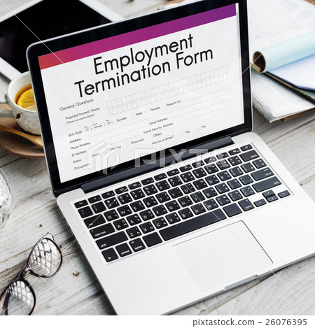 Employment Termination Form Document Concept 26076395