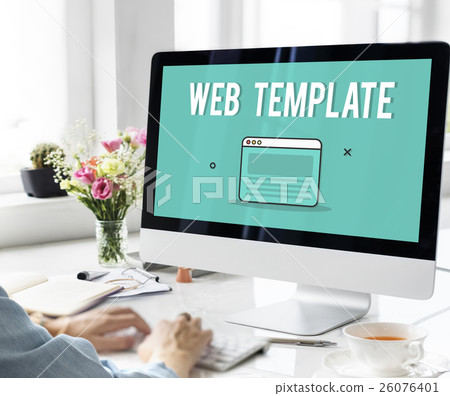 Web Design Template Graphic Concept Web Design Template Graphic Concept 26076401