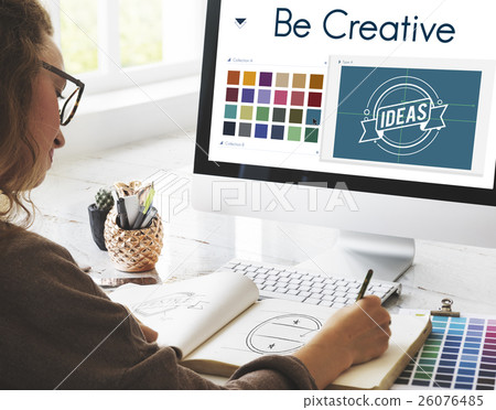 Be Creative Inspiration Design Logo Concept 26076485