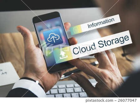 Cloud Storage Data Backup Transfer Concept 26077047