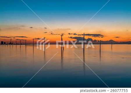 Sunset reflection on the Egawa coast 26077755