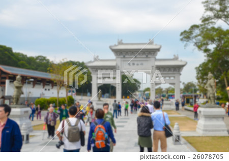 Entrance Gate to the Po Lin Monastery 26078705