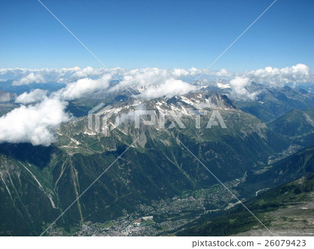 France / red red needle peak group bird's-eye view 26079423