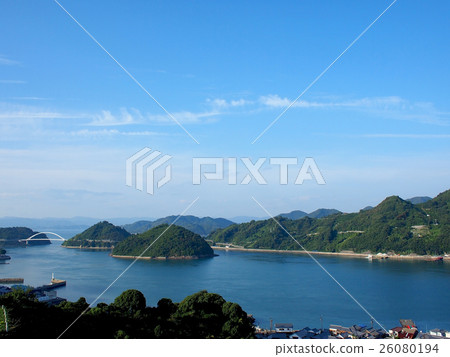 從天文台觀看歷史山公園的廣島縣大崎下島景觀 26080194