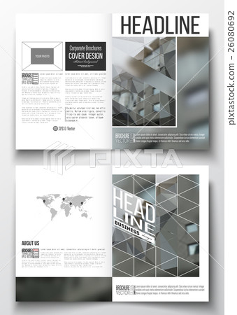 Set of business templates for brochure, magazine 26080692
