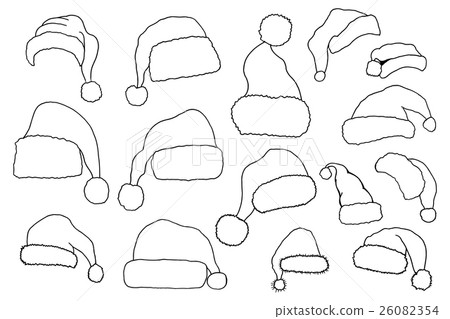 doodle hats Santa Claus doodle hats Santa Claus 26082354