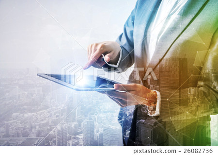 Mobile Double Exposure with Women 26082736