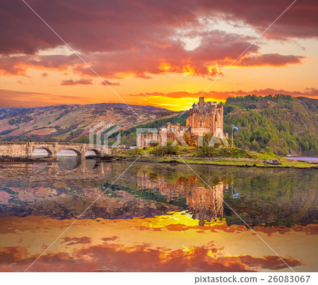 Eilean Donan Castle in Highlands of Scotland Eilean Donan Castle in Highlands of Scotland 26083067