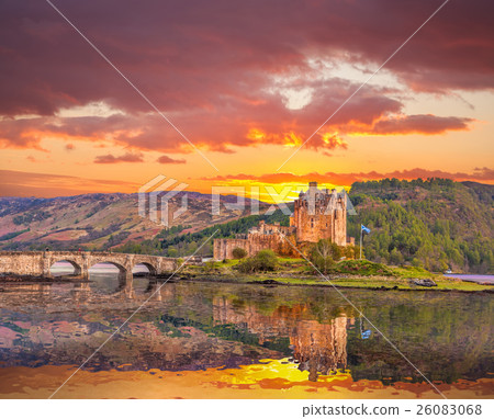 Eilean Donan Castle in Highlands of Scotland Eilean Donan Castle in Highlands of Scotland 26083068