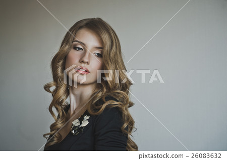 Beautiful girl in black dress 4471. Beautiful girl in black dress 4471. 26083632
