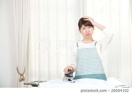 Housewife ironing iron Housewife ironing iron 26084102