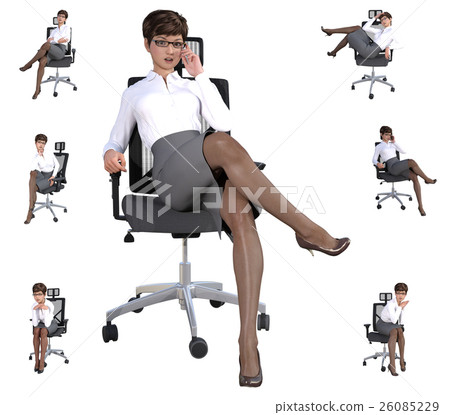 職業女性姿勢集合01 職業女性姿勢集合01 26085229