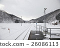 Railway in the snow 26086113
