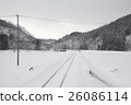 Railway in the snow 26086114