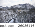 Railway in the snow 26086116