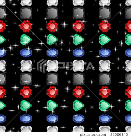 Diamonds seamless pattern - Stock Illustration [26086140] - PIXTA