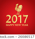 New Year 2017 Chinese symbol of Rooster 26086517