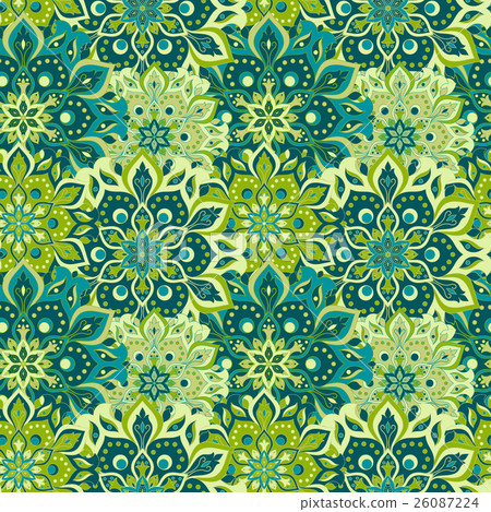 Seamless hand drawn mandala pattern. Seamless hand drawn mandala pattern. 26087224