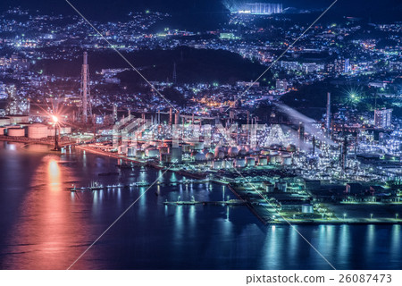Shunan factory night view 2 Shunan factory night view 2 26087473