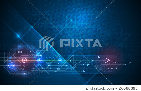 Vector Abstract technology, futuristic background Vector Abstract technology, futuristic background 26088885