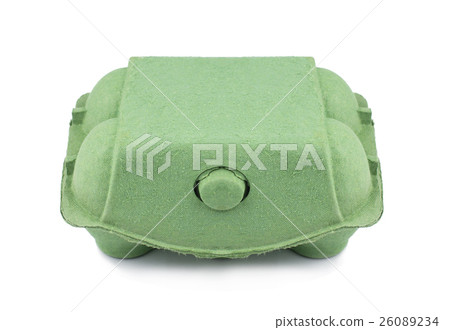 Green eco egg cardboard packaging 26089234