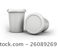 ice cream mockup plastic containers 26089269