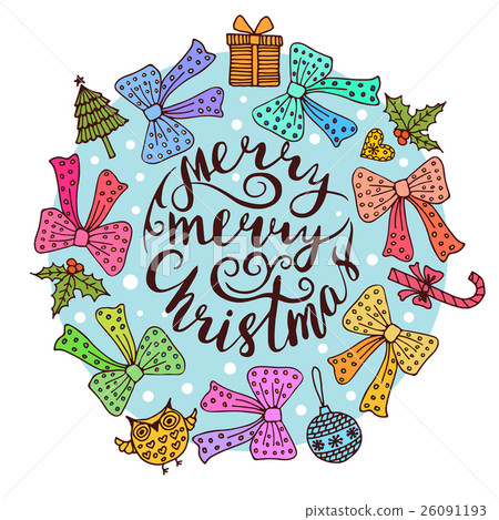 Christmas frame template card. Christmas frame template card. 26091193