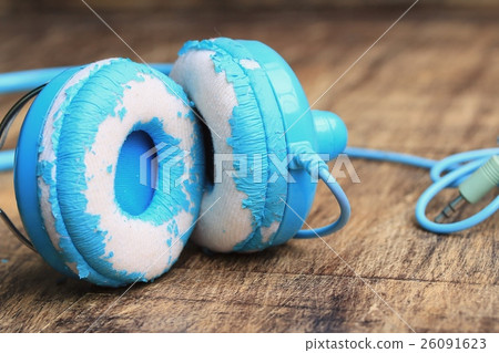 blue headphones blue headphones 26091623