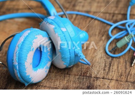 blue headphones blue headphones 26091624