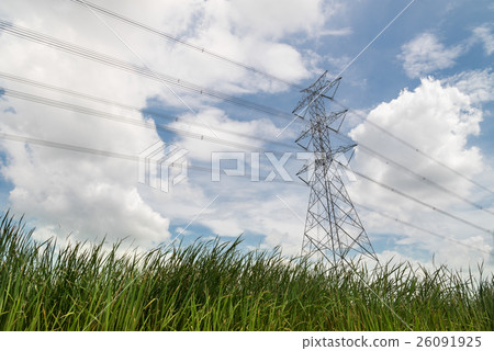 High voltage towers. 26091925