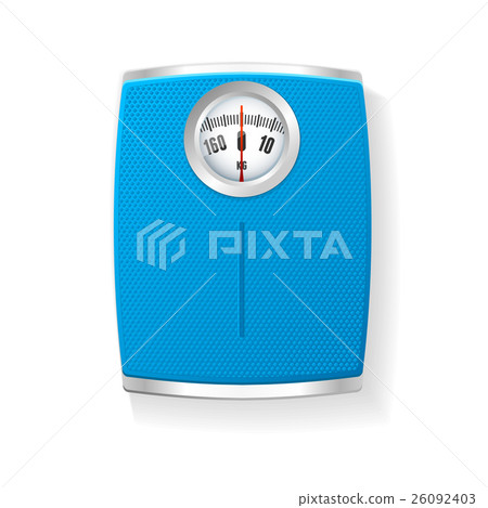 Vector Bathroom Scale isolated on a white Vector Bathroom Scale isolated on a white 26092403