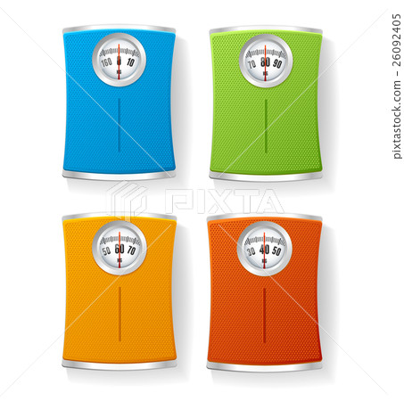 Vector Colorful Bathroom Scale set  26092405