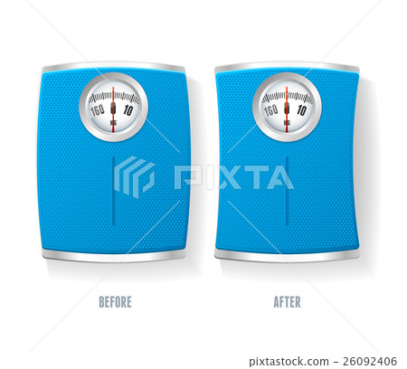 Vector Bathroom Scale set isolated on a white Vector Bathroom Scale set isolated on a white 26092406