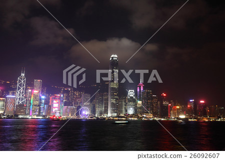Night view of Hong Kong from the Kowloon Peninsula 26092607
