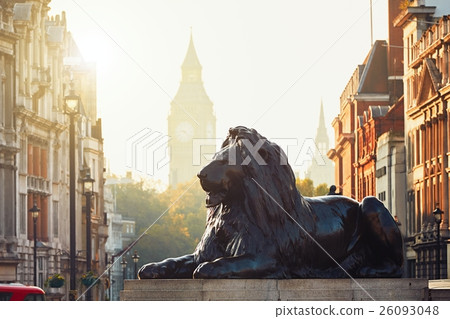 London street at the sunrise 26093048