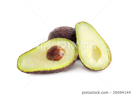 Avocado fruit isolated on white background 26094144